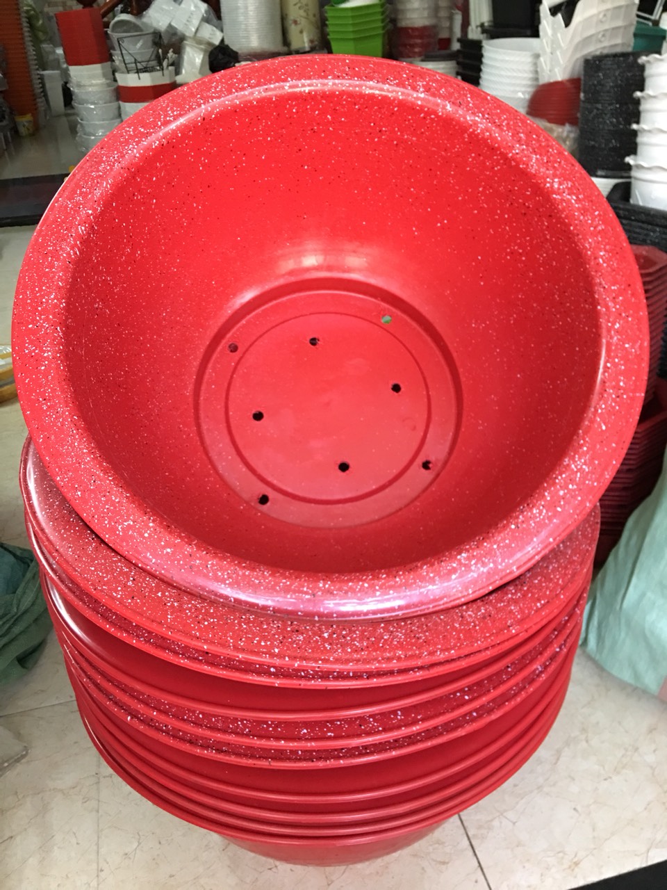 Combo 2 Chậu Nhựa Bít Lỗ Chuyên Trồng Sen, Thủy Canh, Thủy Sinh - Trồng Mai, Cây Kiểng - Dày Loại Tốt