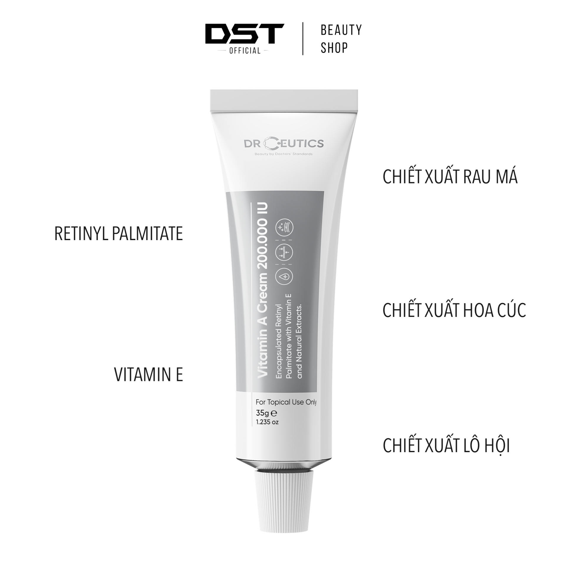 DRCEUTICS - Kem Dưỡng Vitamin A Chống Lão Hoá Và Căng Mịn Da
