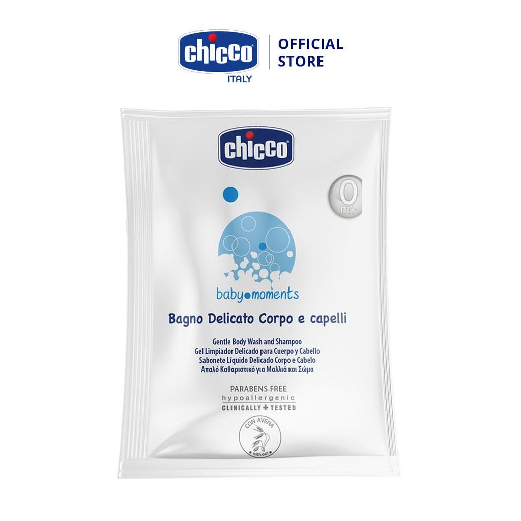 Sữa tắm gội chiết xuất yến mạch 0M+ Chicco – Gói du lịch 7ml Chicco