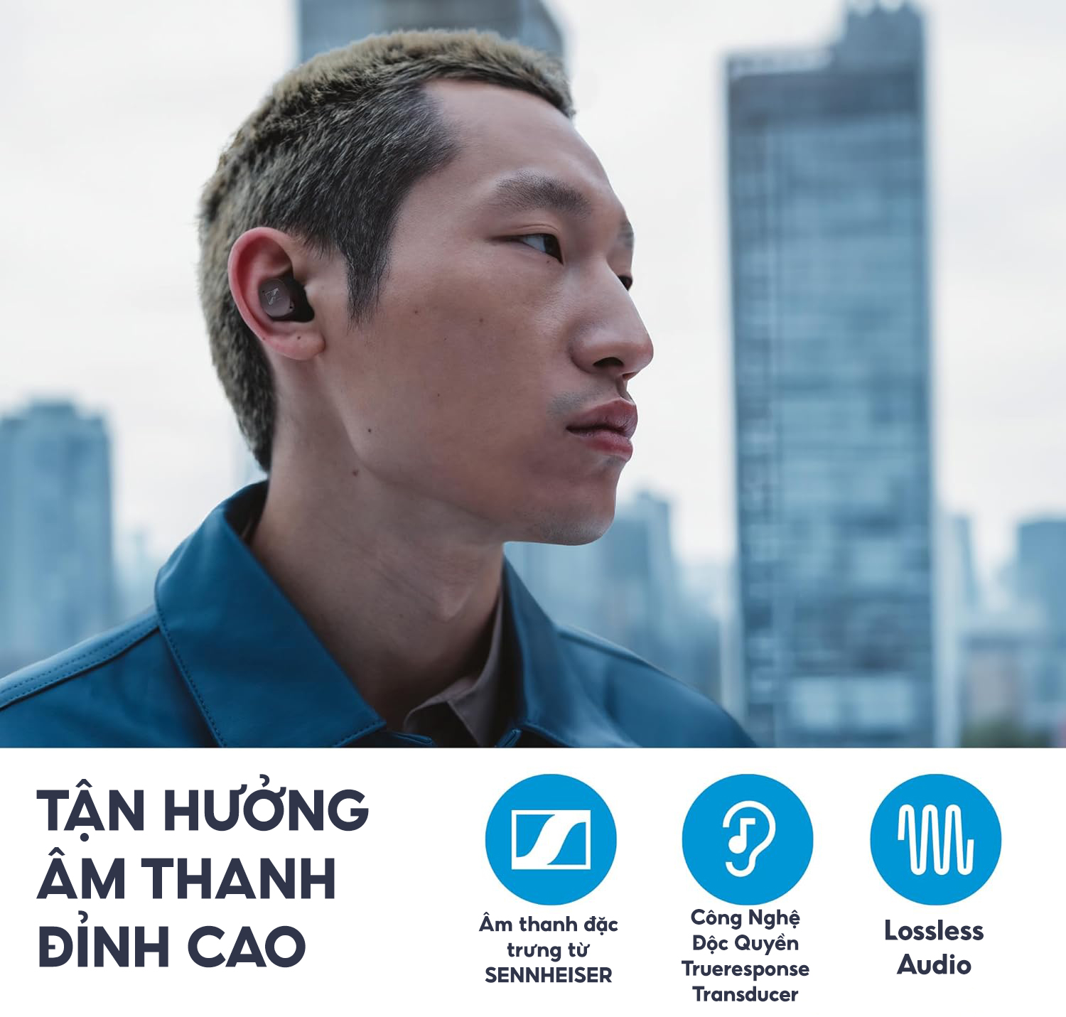 Tai nghe SENNHEISER Momentum True Wireless 4 - Hàng chính hãng mới 2024