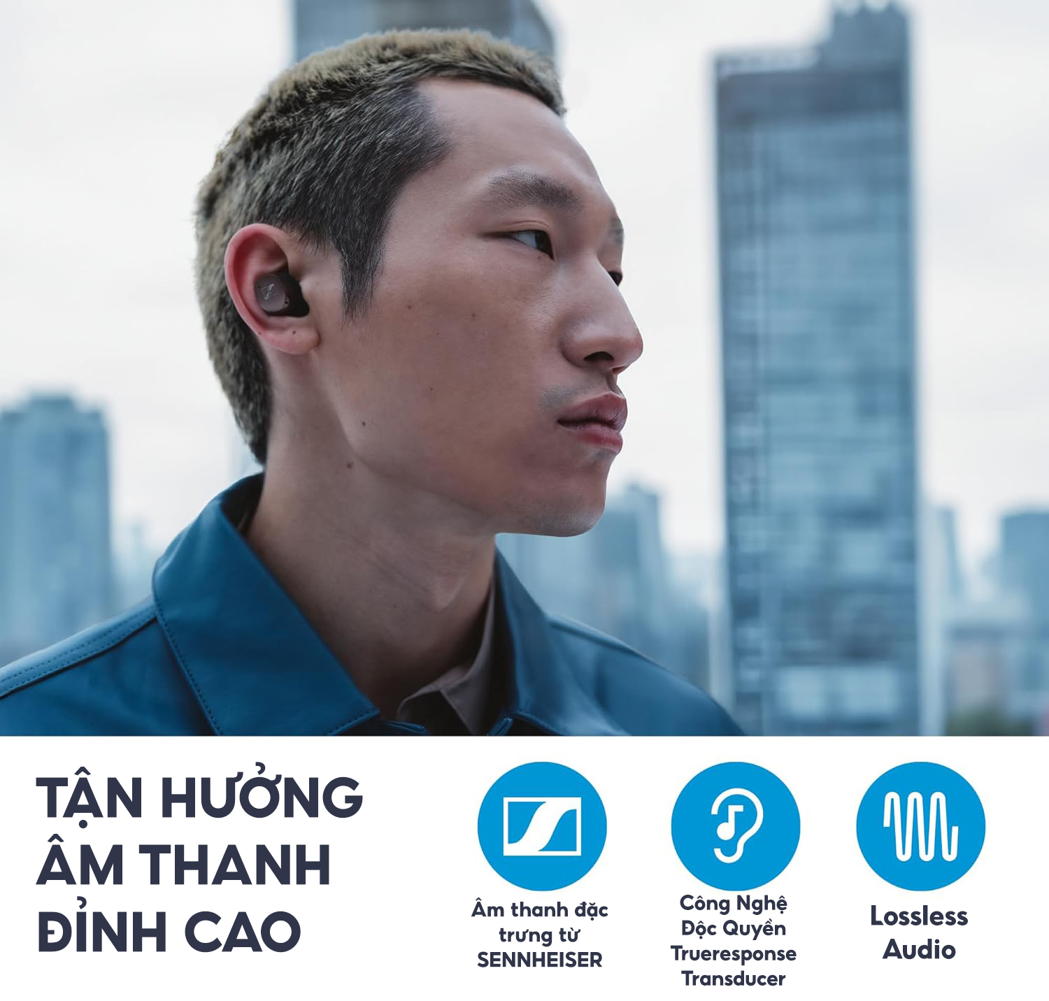 Tai Nghe SENNHEISER Momentum True wireless 4 - Hàng chính hãng bảo hành 24 tháng