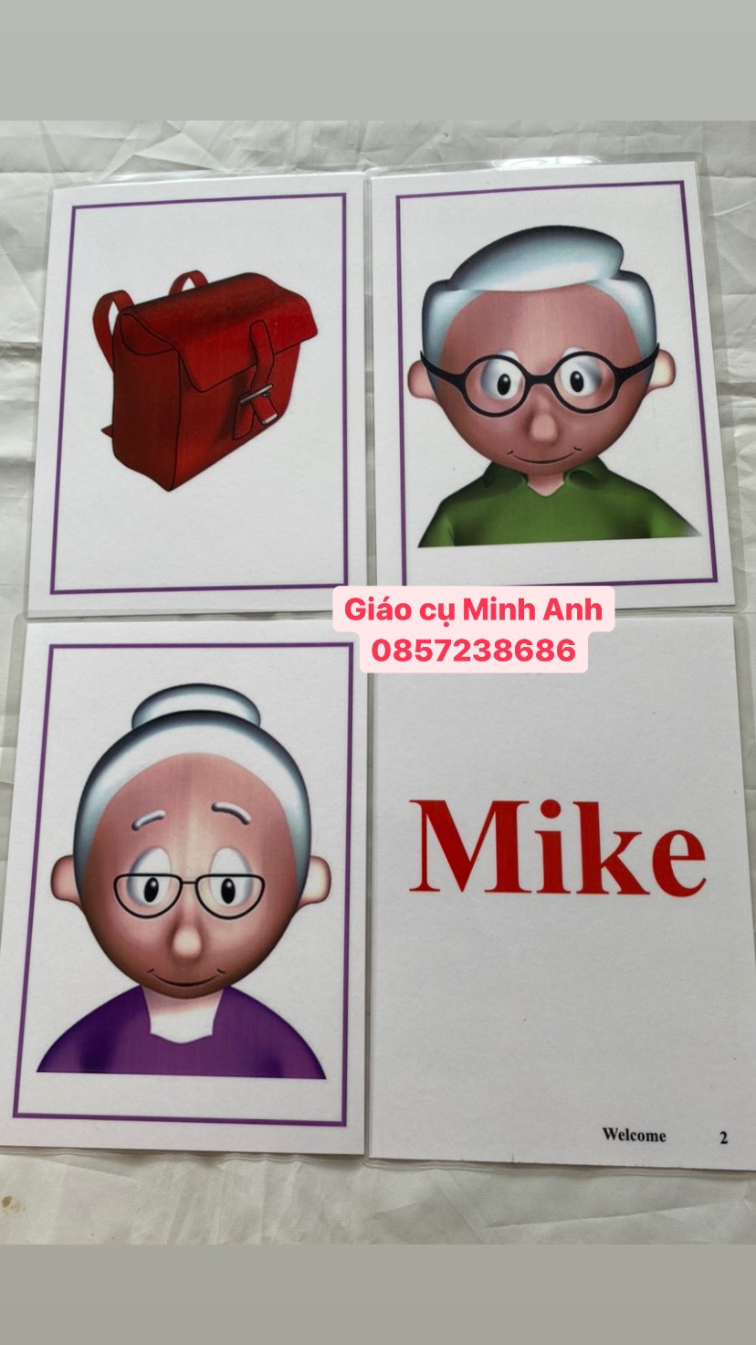 Flashcard SUPER MIND STARTER -64 thẻ ép plastic bền đẹp