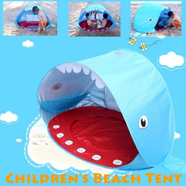 Lều Hố Cát Beach Shark chống bỏng da đi biến cho Bé - Home and Garden