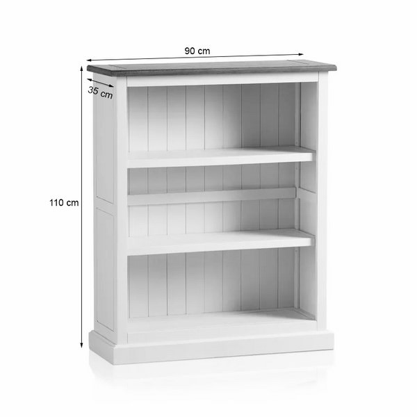 Tủ sách thấp Shutter gỗ sồi