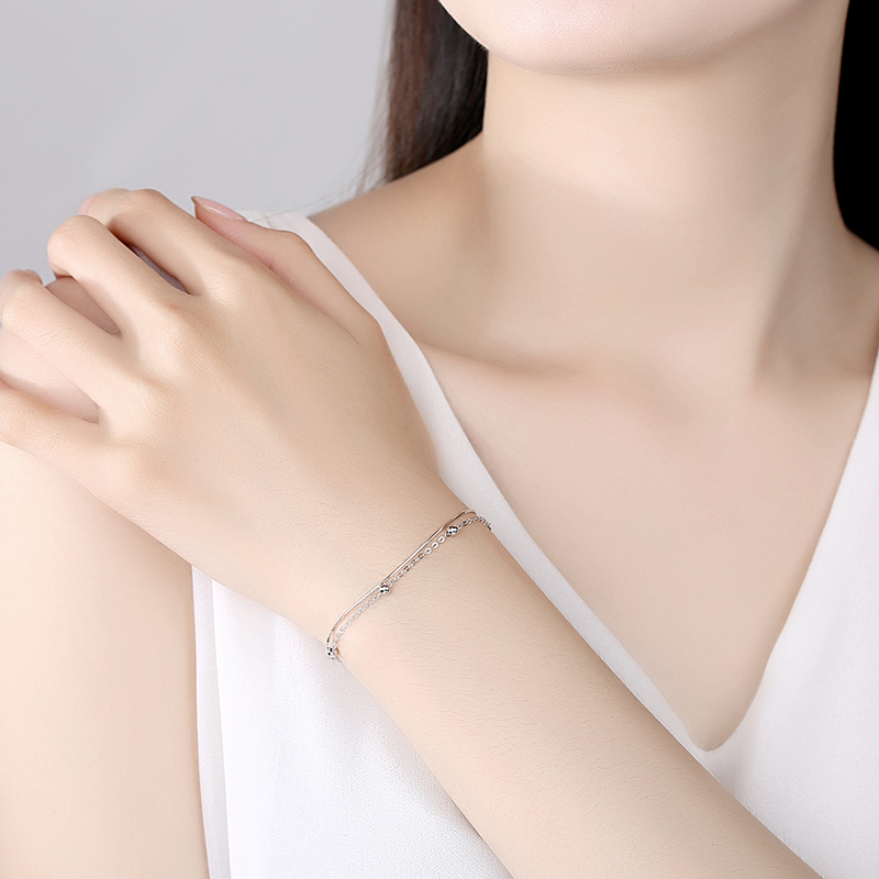 Lắc Bạc Nữ TQJ-LS528, Lắc Bạc 925, Vòng Tay Nữ, Vòng Tay Bạc 925, Lắc Bạc Quỹ Đạo Tình Yêu