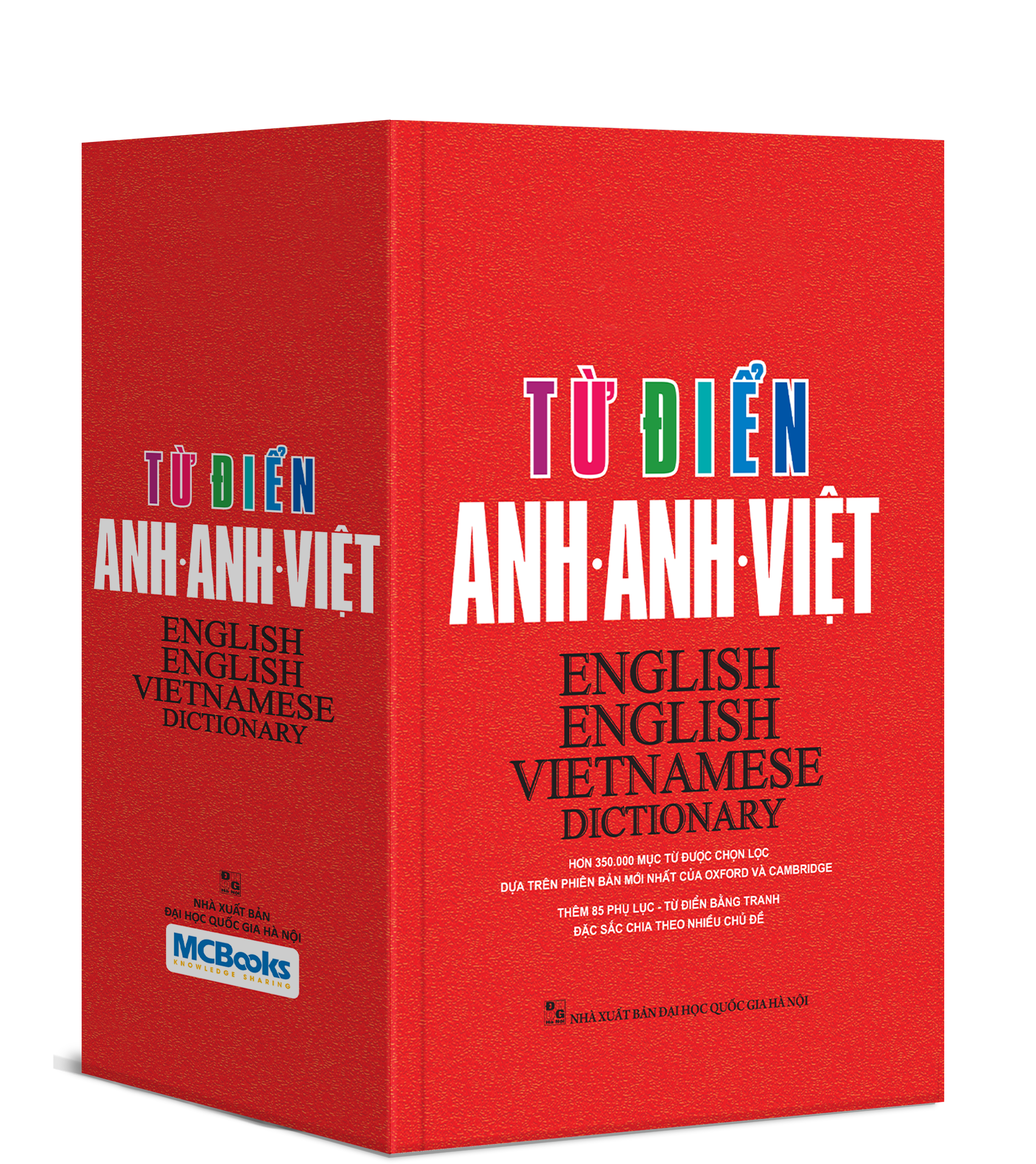 Sách Từ Điển Anh Anh Việt Phiên Bản Bìa Cứng Màu Đỏ - Giải Nghĩa Đầy Đủ Ví Dụ Phong Phú