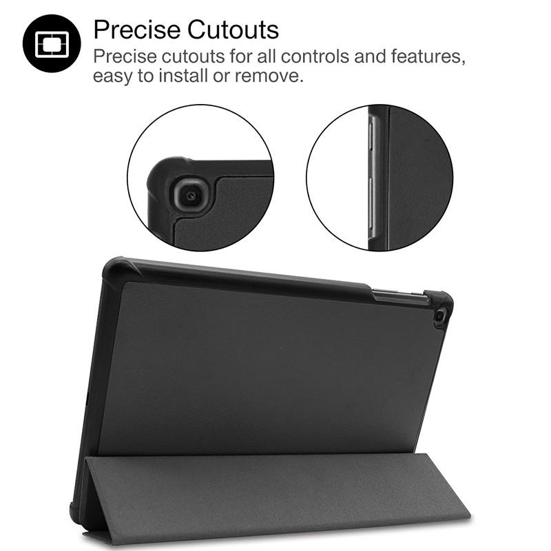 Bao da PU màu trơn kèm giá đỡ đứng thời trang sang trọng cho máy tính bảng LENOVO TAB P10 TB-X705F/L