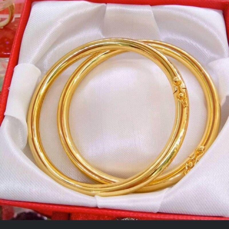 Vòng tay nữ khoá gài mạ vàng 24k lắc tay nữ V224k