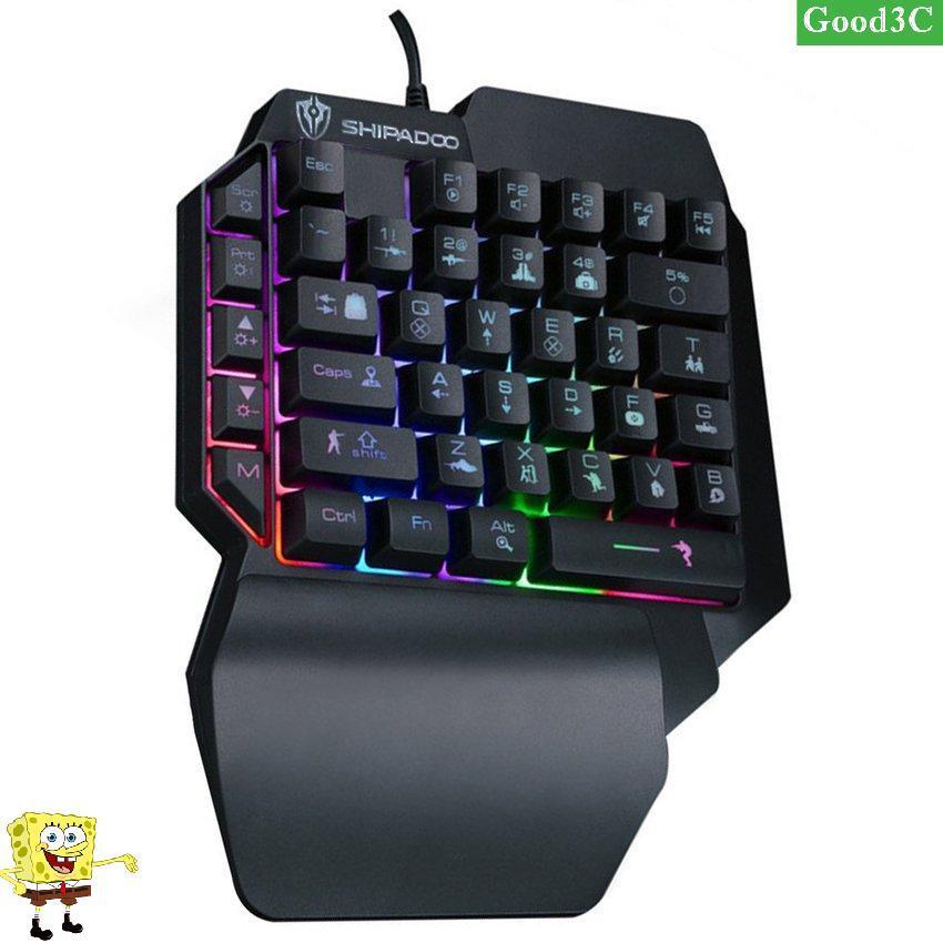 Small Keyboard One-Handed Game Membrane Keyboard Left Hand Keyboards