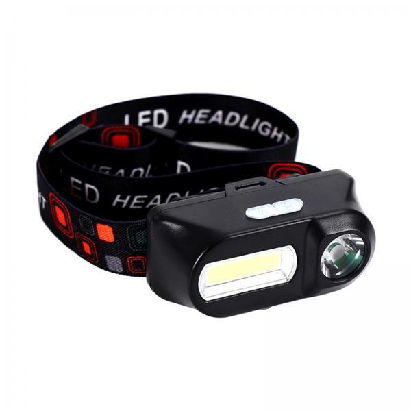 2x LED Outdoor Headlight USB Outage Head Torch Head Light Emergency Headlamp