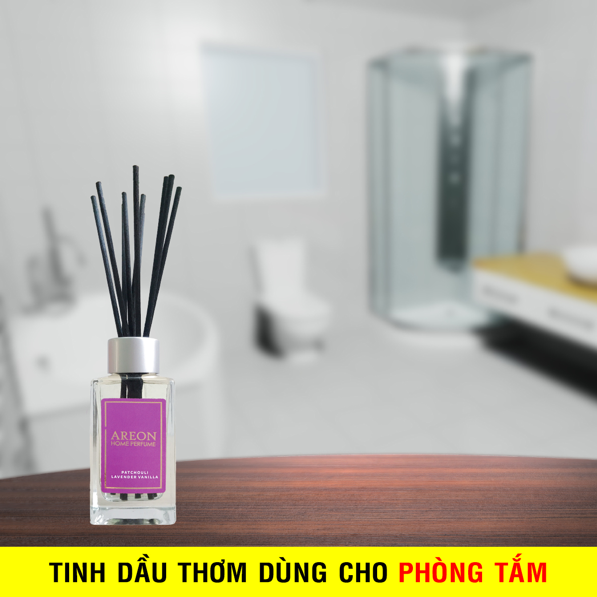 Nước hoa thơm phòng Areon Home Gold Amber - hương gỗ