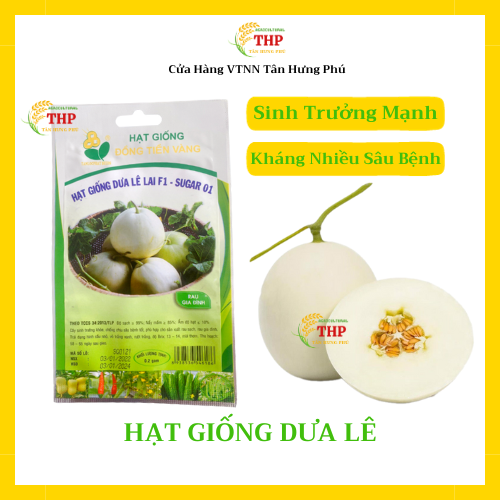 Hạt giống Dưa Lê lai F1 Sugar 01 | Hạt Giống | gói 0.2gr