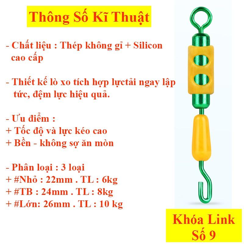 Sét 5 Khóa Link Ma Ní Buộc Trục Câu Đài Câu Đơn Sanami Fishing Store - Chống Xoắn Cao Cấp SPK-38