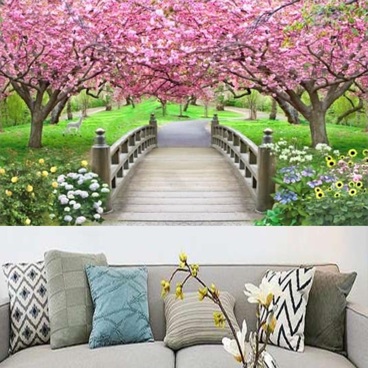 Tranh thêu cầu tình yêu LV3082 - kích thước: 96 * 63cm.