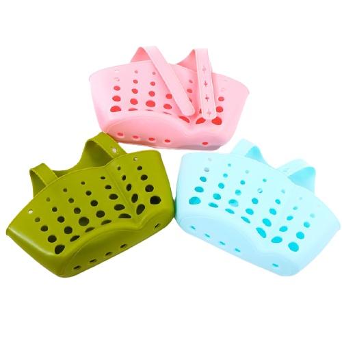 Giỏ nhựa dẻo đựng đồ treo vòi bồn rửa bát.
