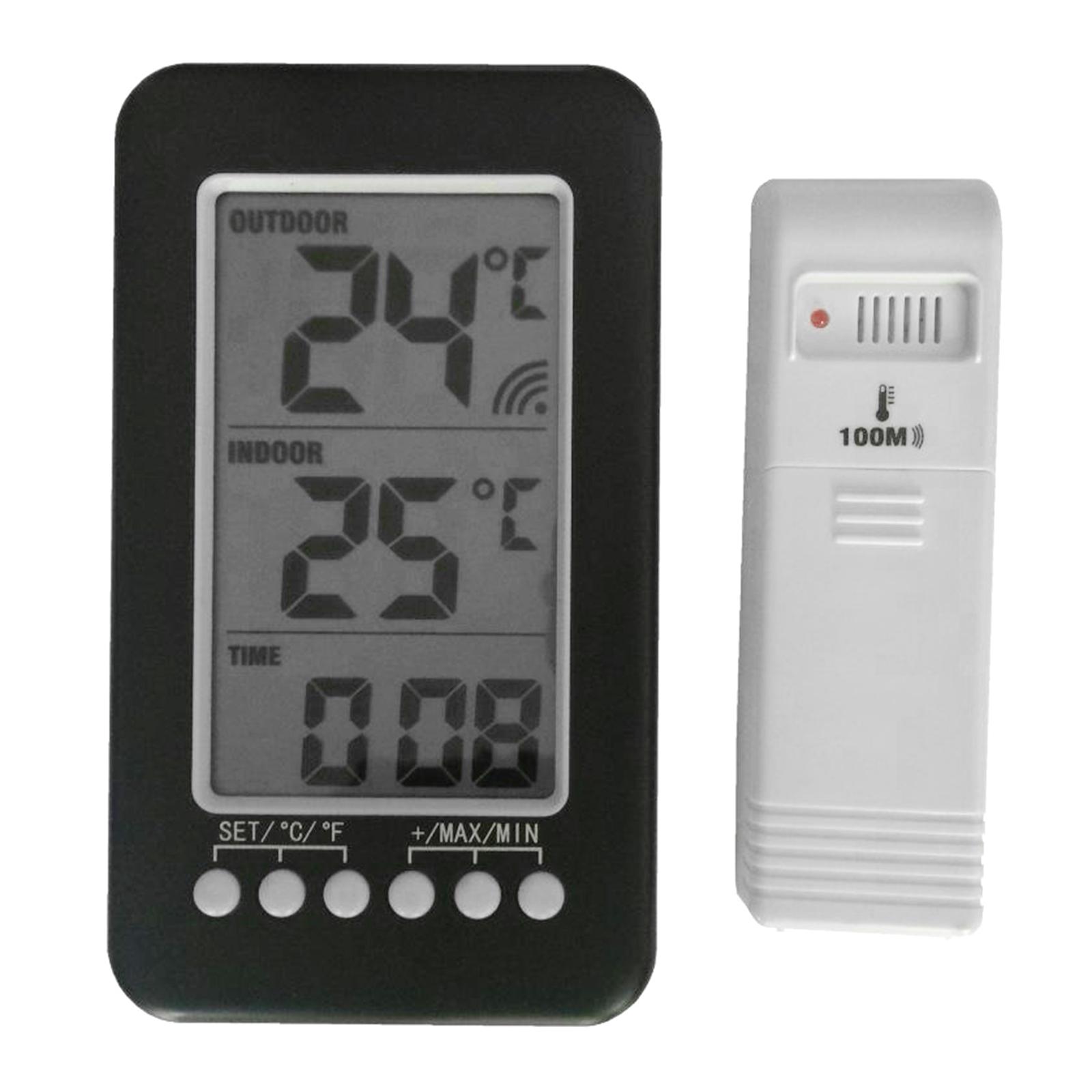 Digital Indoor Outdoor Thermometer Wireless Thermometer Temperature Gauge LCD ℃/℉