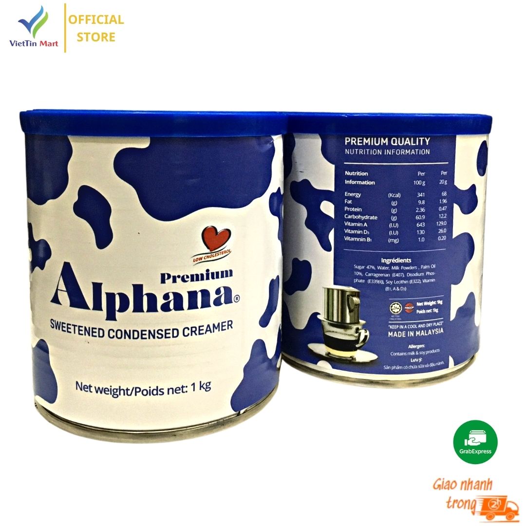 Sữa đặc Premium Alphana nhập khẩu Malaysia lon 1KG