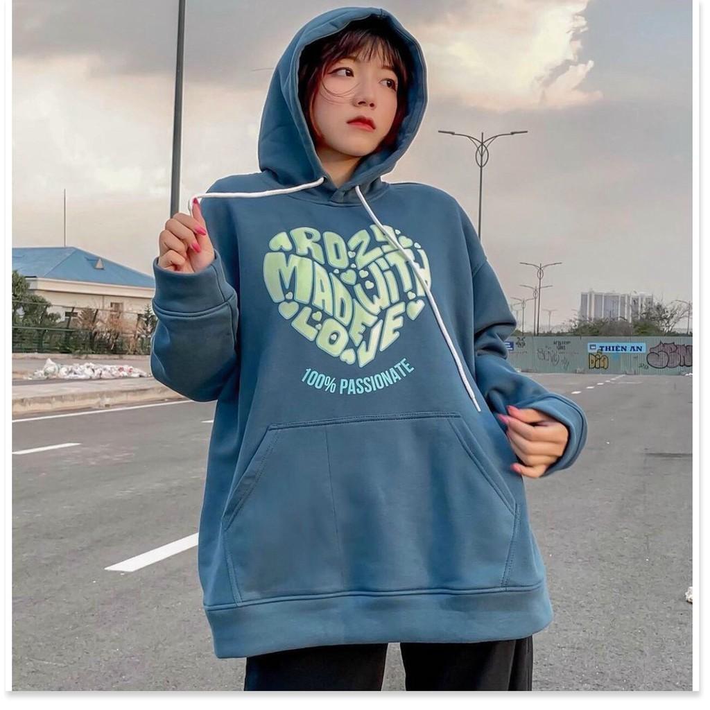 ÁO HODDIES CÓ MŨ NỮ SIÊU XINH FORM RỘNG HÀN QUỐC HOT HÈ 2021 THỜI TRANG KING FASHION