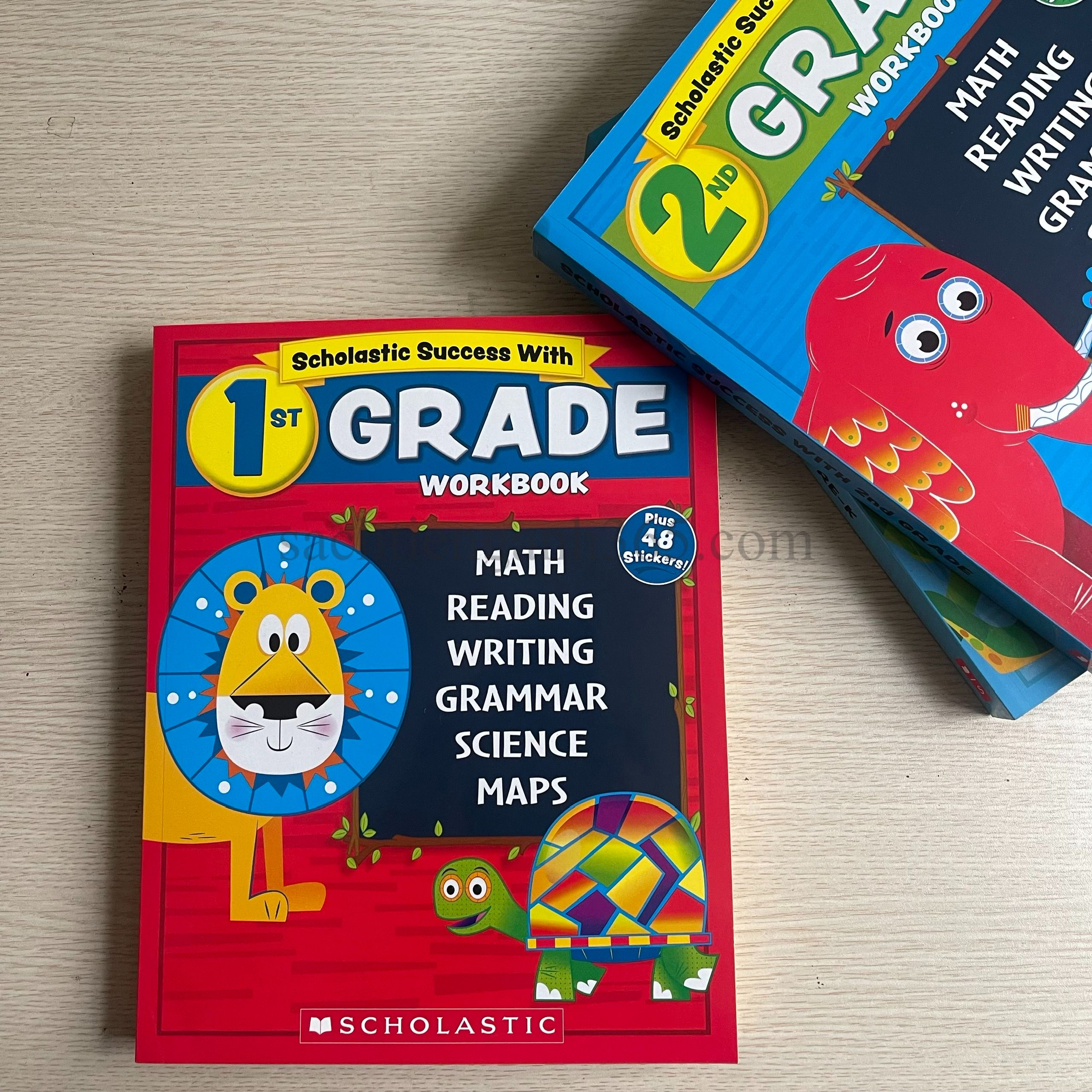 Scholastic Success With (Pre-K, First Grade, Second Grade) Workbook + Motivational Stickers | Bản Nhập Khẩu