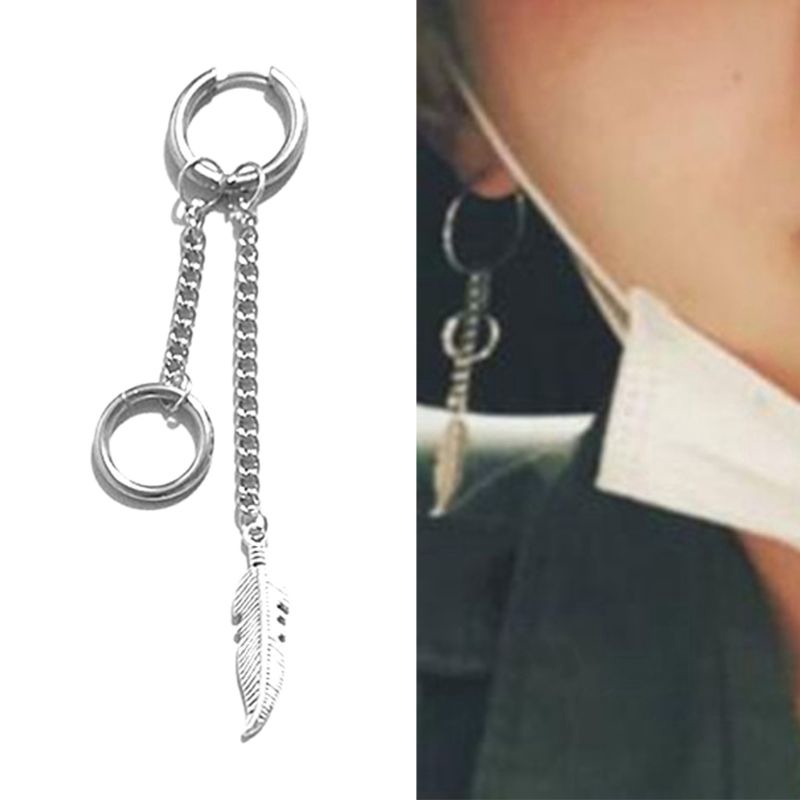 4 khuyên tai bông tai không gỉ đơn giản cho nam nữ unisex cá tính
