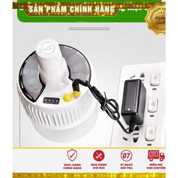 Bóng Đèn Tích Điện có điều khiển từ xa và tấm năng lượng mặt trời công suất 100W