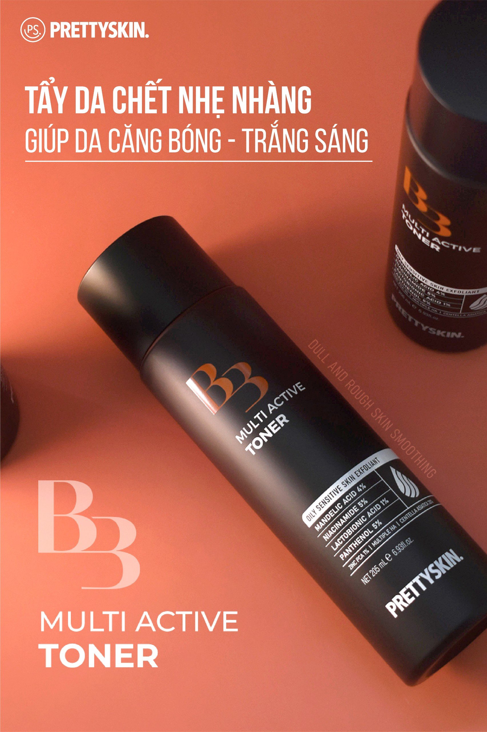 Toner Đa Chức Năng B3 Multi Active Tẩy Da Chết, Kiểm Soát Dầu Thừa, Phục Hồi Da Mụn 205ml