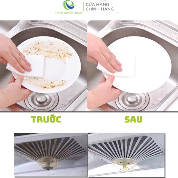 Khăn Lau Đa năng KR-Clean Tím 15x15cm - 2 Túi 4 Cuộn - Siêu Dai/Thấm Hút Tốt