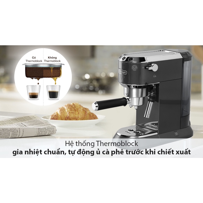 Máy pha cà phê Delonghi EC785 phiên bản cải tiến cho gia đình và văn phòng