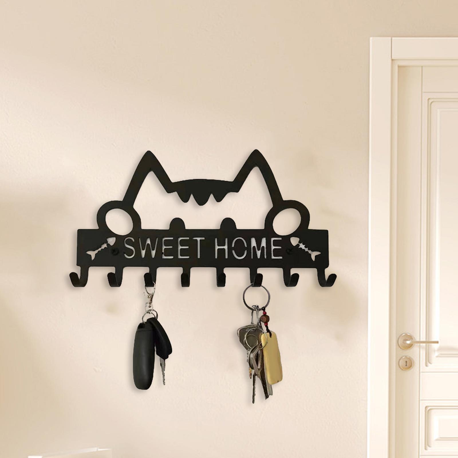 Sweet Home Wall Hanger Key Holder Hooks Key Rack for Decoration Entryway Bag