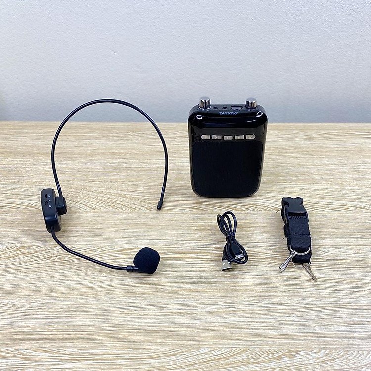 Loa Trợ Giảng Không Dây M70 Kèm Mic Cài Đầu Có Bluetooth 5.1