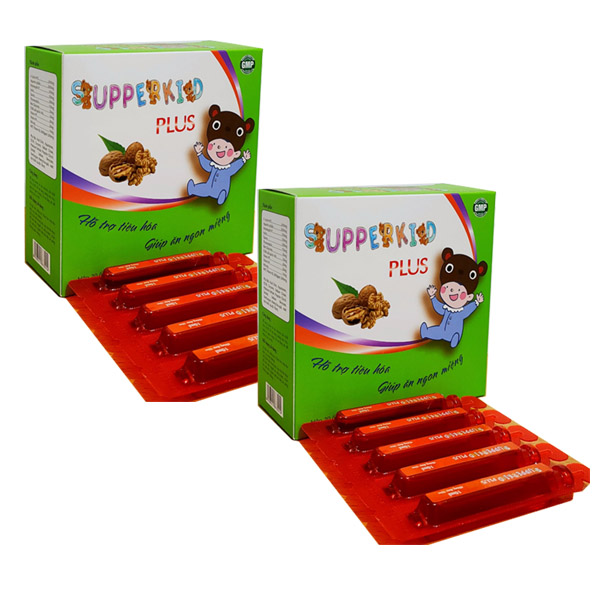 Siro Supperkid plus hỗ trợ tiêu hóa, giúp trẻ ăn ngon dành cho trẻ 2 hộp