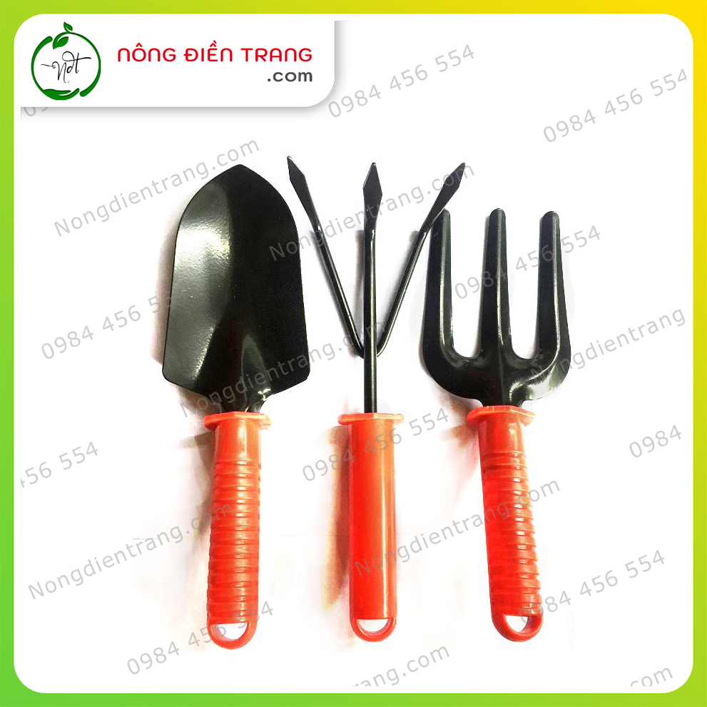 Combo Bộ 3 Dụng Cụ Làm Vườn và Găng Tay Làm Vườn Có Móng Bền, Đẹp, Tiện lợi | VTNN Nông Điền Trang