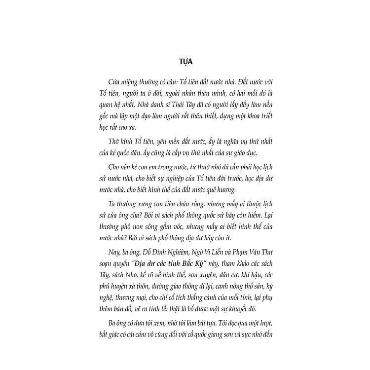 Sách - Địa Dư Các Tỉnh Bắc Kỳ - VIETNAMBOOK