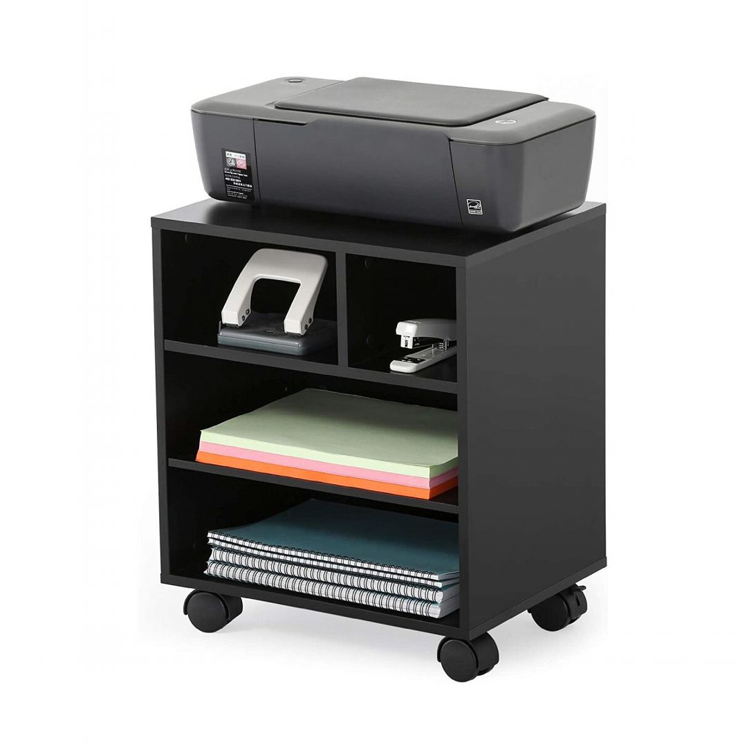Kệ để máy in gỗ hiện đại SMLIFE Piemon | Gỗ MDF dày 17mm chống ẩm | D40xR30xC50cm