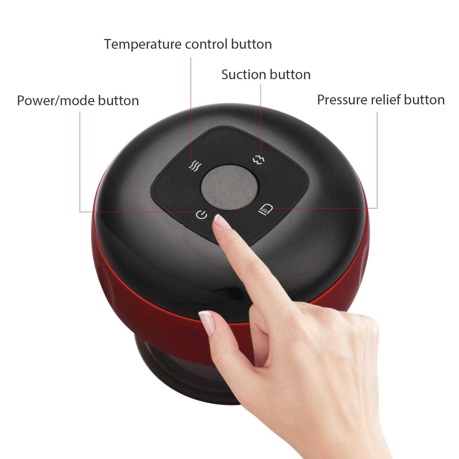Electric Heat Cupping Device 12 Model Vacuum Scraping Negative Pressure Suction Device Slimming Therapy Meridian massage