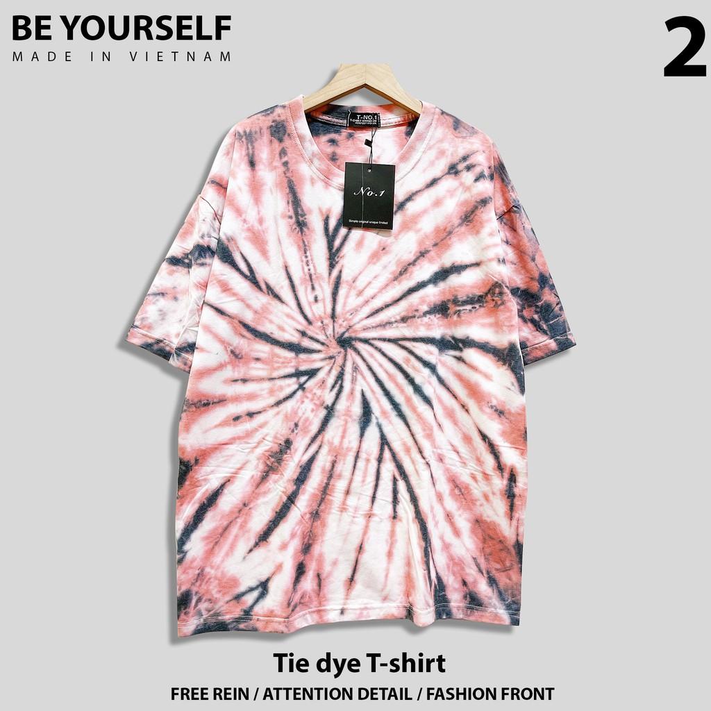 Áo loang trơn tie dye unisex form rộng Tie Boutique