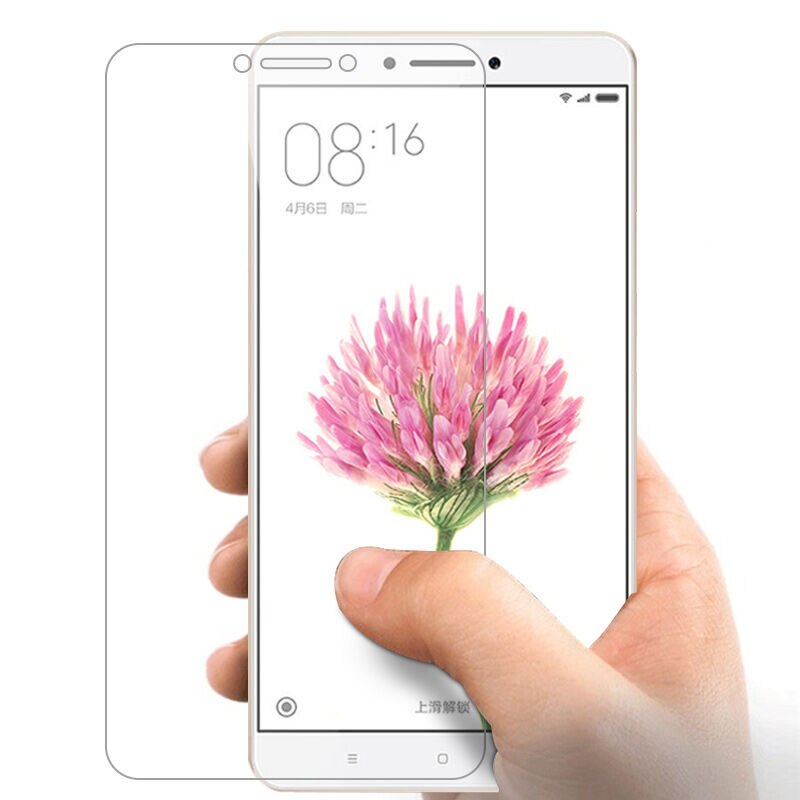 Miếng dán kính cường lực cho Xiaomi Mi Max 2 (độ cứng 9H, mỏng 0.3mm, hạn chế bám vân tay) - Hàng nhập khẩu