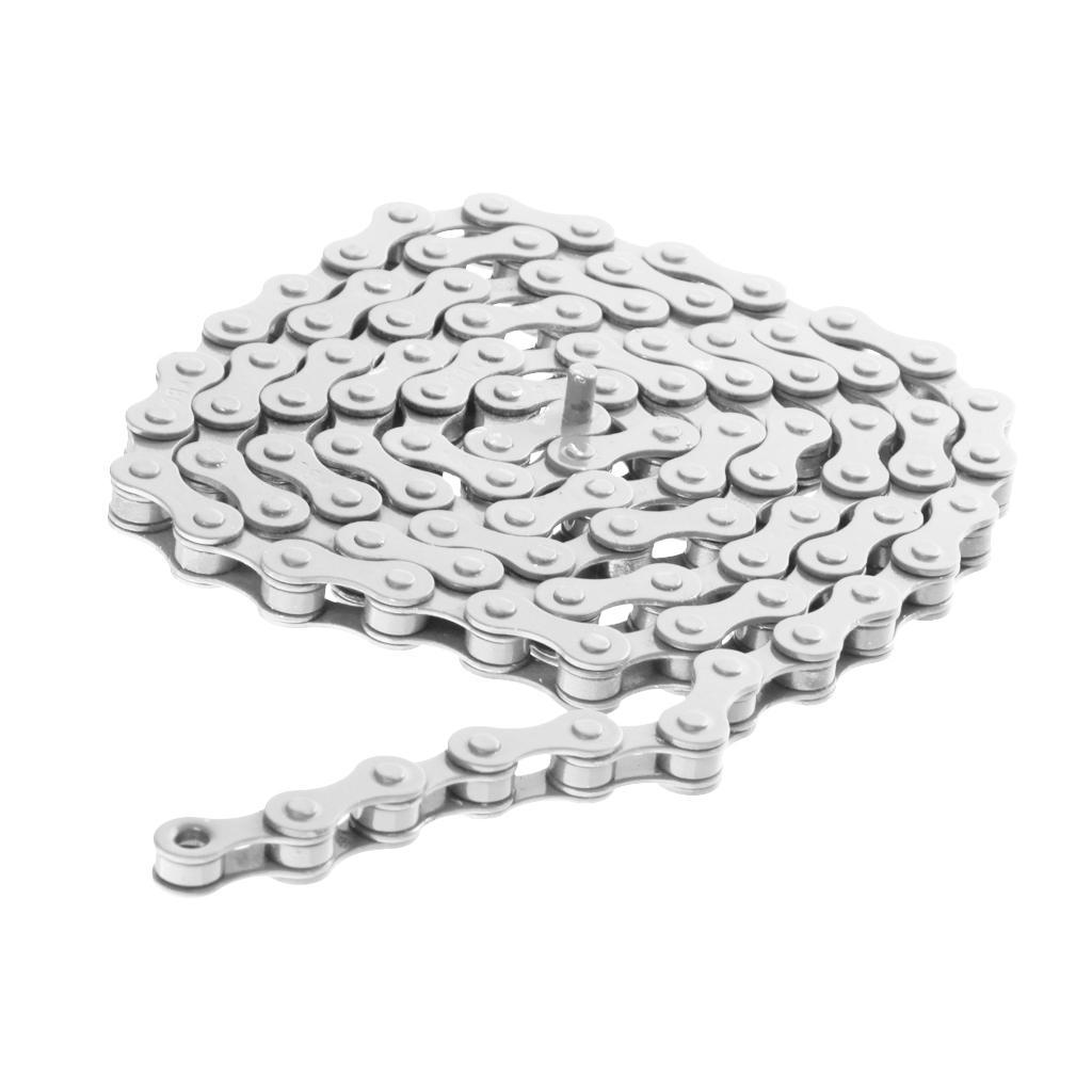 7 Colors Bike Chain Fixed Gear Track BMX Single Speed Chains 1/2'' x 1/8''