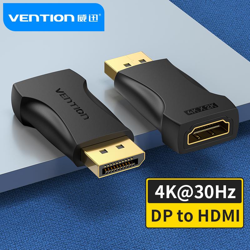 Viễn thông DP đến HDMI Bộ chuyển đổi 4K30Hz Hiển thị cổng nam sang HDMI Nữ chuyển đổi cho máy tính xách tay PC Displayport sang bộ chuyển đổi HDMI