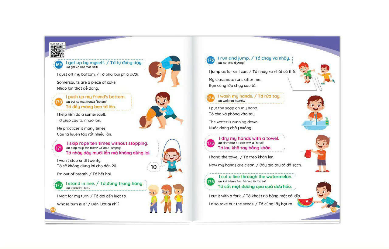 Sách 900 Câu Tiếng Anh Giao Tiếp Thường Dùng Hàng Ngày - Cẩm Nang Cho Mẹ Cùng Con Học Tiếng Anh Mỗi Ngày (Kèm File Nghe)