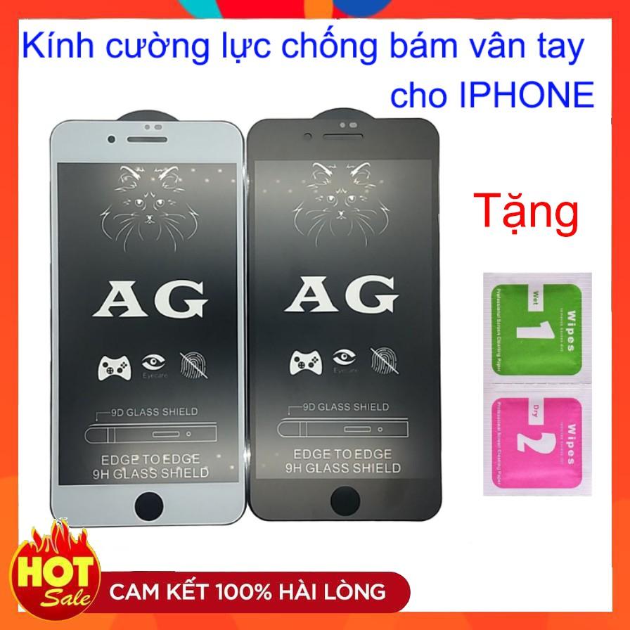 Kính cường lực full nhám chống bám vân tay dành cho các dòng Iphone