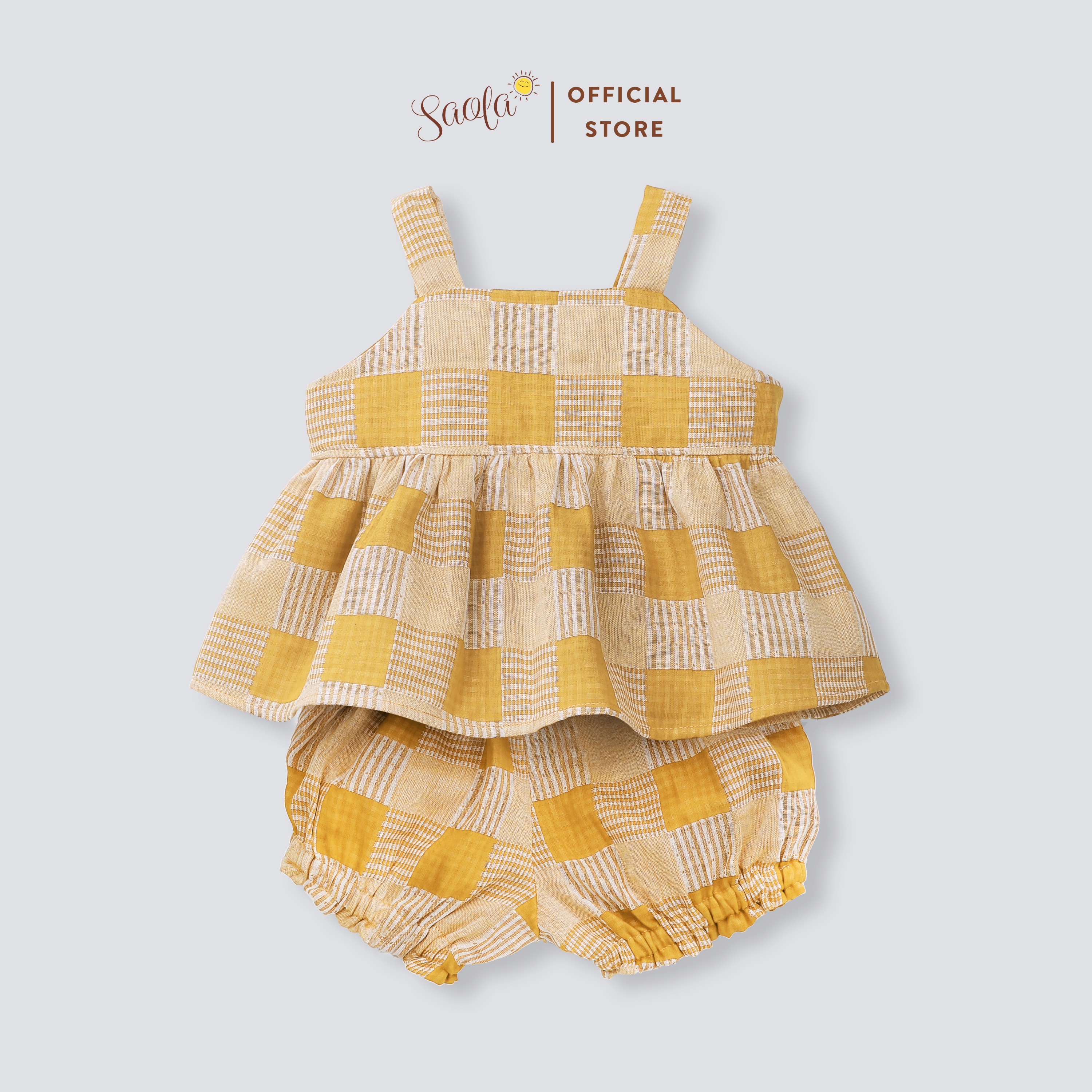 Set Áo Quần Hai Dây Caro Thoáng Mát Cho Bé Gái - FREJA SET - SEC005 - SAOLA KIDS CLOTHING