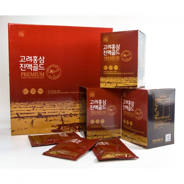 Hộp 60 túi Tinh chất 100% Hồng Sâm Daedong Korea - Korea Red Ginseng Gold Premium (60 x 80ml)