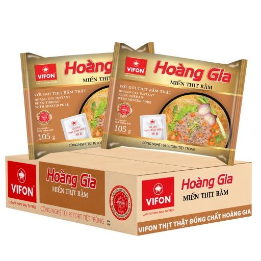 Thùng 18 Gói Hoàng Gia Miến Thịt Bằm VIFON 105g