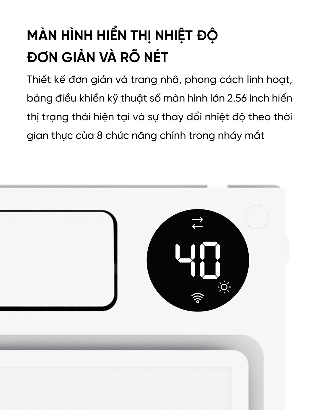 [MỚI - MÀN LCD] Máy Sưởi / Đèn Sưởi Nhà Tắm Thông Minh Yeelight Pro 8 in 1 - YLYB005 (YLYB02YL mã cũ) - Hàng Chính Hãng