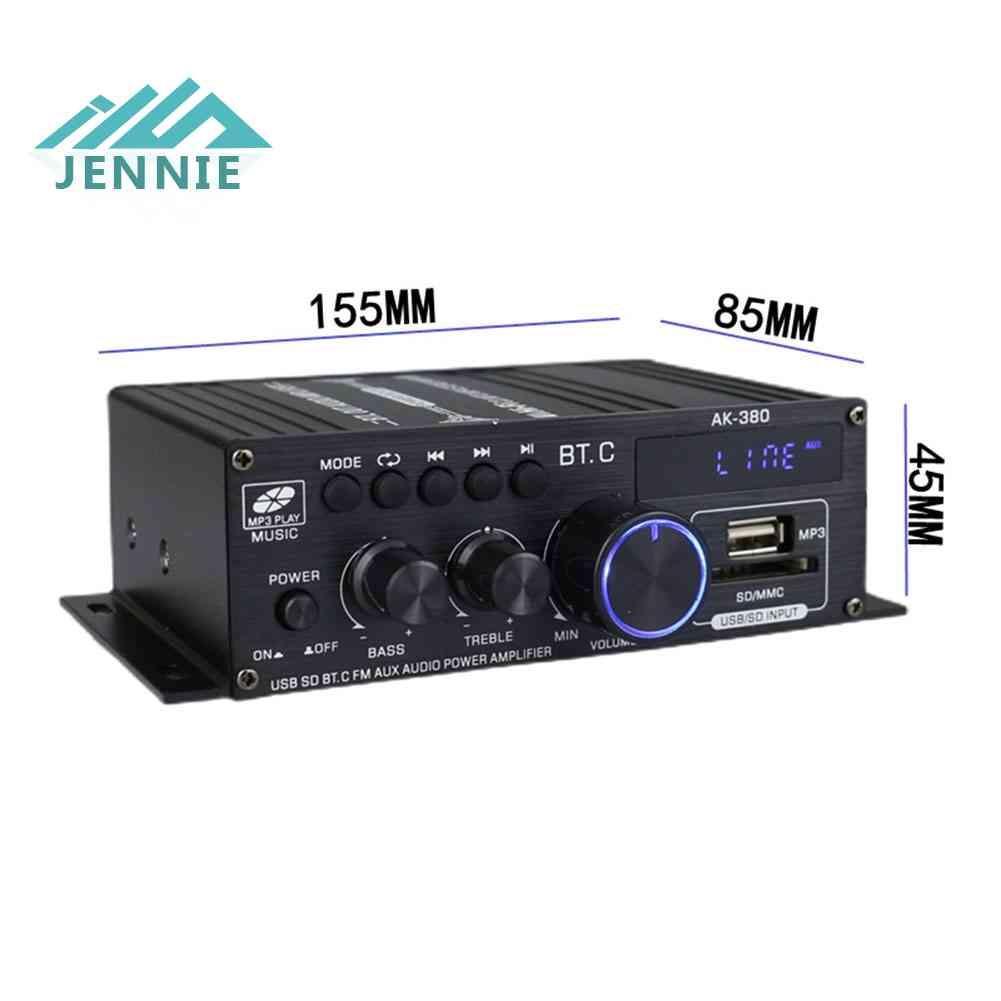 Bộ Khuếch Đại Âm Thanh Kỹ Thuật Số Kết Nối Bluetooth AK380 40W + 40W