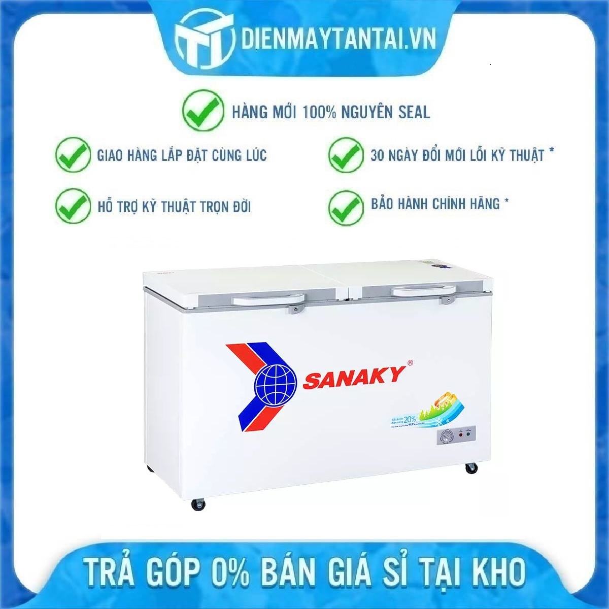 Tủ đông Sanaky 410 lít VH-5699HYK - Hàng chính hãng( Chỉ giao HCM)