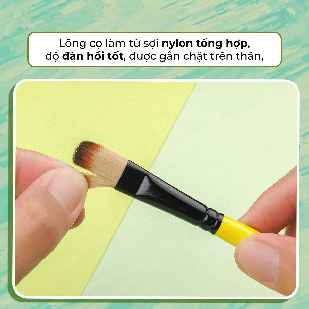 Bộ 5 Cọ Vẽ Màu Nước Đầu Filbert - Colokit BRW-C005