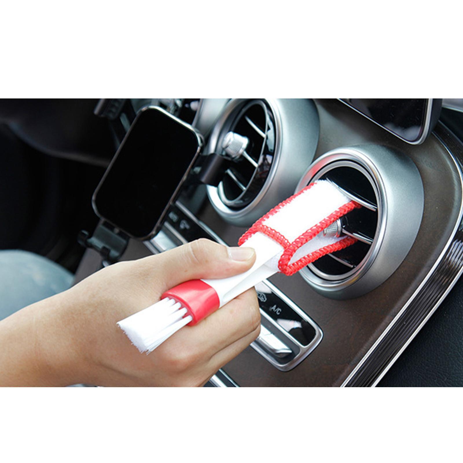 Window Blinds Dust Cleaner Duster Cleaning Brush Red White