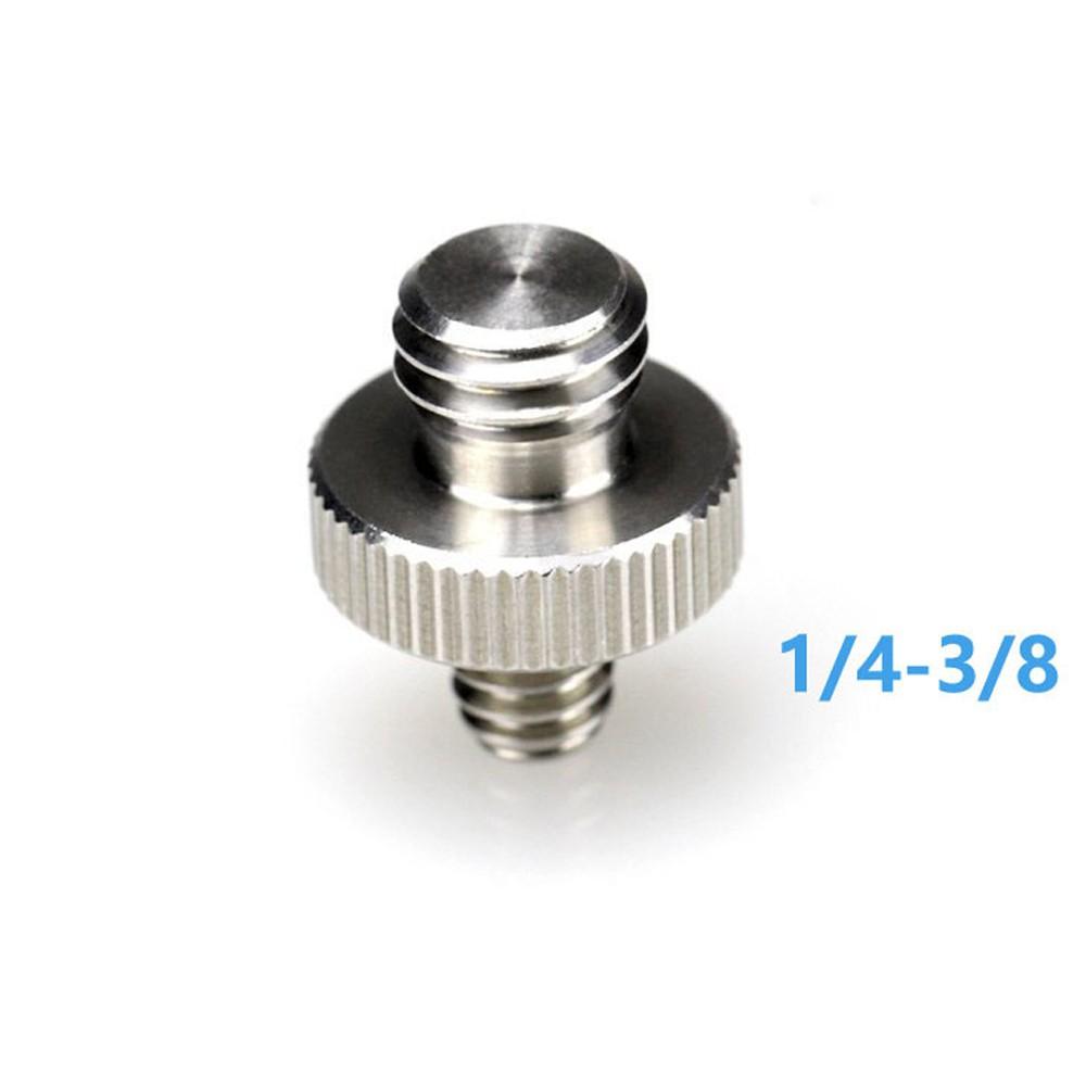 Ốc vít kim loại 1/4" chuyển đổi sang đầu 3/8" phụ kiện máy ảnh